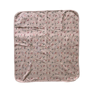 Spencer Jaclyn Smith Pink Woodland Cotton Trees Mountain Baby Blanket Swaddle